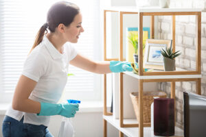 A weekly house cleaner for a residential family in Earth City, MO that benefits from frequent cleaning services.